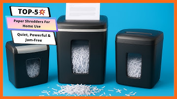 ✅ Top 5 Best Paper Shredders for Home Use 2025 🔥 | Quiet, Powerful & Jam-Free Shredders |