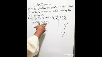 STRAIGHT LINES INTER 1ST YEAR 11TH CLASS BASICS