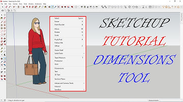 SketchUp Tutorial | Tool Menu Bar | Dimesnsion | Tagalog