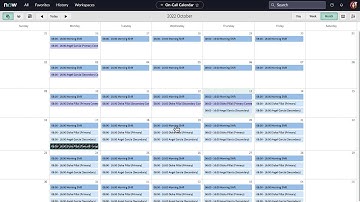On-Call Scheduling | Working on an on-call calendar