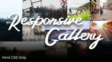 Galería de imágenes adaptable con HTML y CSS