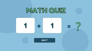 : Math Quiz game Addition