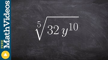 Taking the fifth root of an expression, fifth root