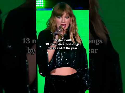 Taylor Swift 13 most streamed songs by the end of the year | #taylorswift #shorts