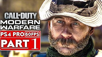 CALL OF DUTY MODERN WARFARE Gameplay Walkthrough Part 1 Campaign [1080p HD PS4] - No Commentary