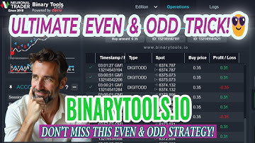 Even and Odd 🔥 The Secret Strategy You Must Try! 🔥 Binarytools.io 🔥