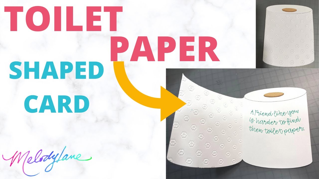 easy toilet paper roll shaped card | cricut