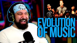 MITCH SLAPPED AGAIN!! Pentatonix - Evolution of Music REACTION!!