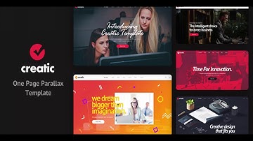 Creatic - One Page Creative Parallax Template | Themeforest Website Templates and Themes
