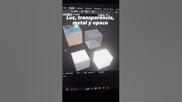 Como crear Luz, el Metal, un objeto Opaco y transparencia (vidrio, Cristal) en blender 3d #materials