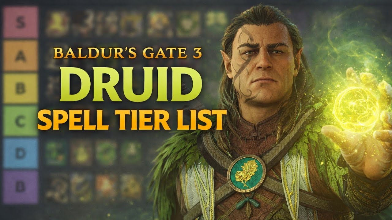 ПОЛНЫЙ РЕЙТИНГ ЗАКЛИНАНИЙ ДРУИДА В Baldur's Gate 3