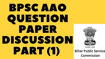 AAO QUESTION PAPER 2022 CONDUCTED BY BPSC PART -1  #bpsc #aao #bpsc67 #questionpaper #answerkey