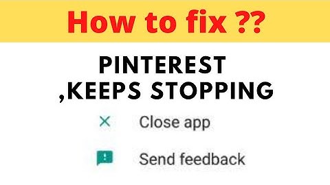 Fix Pinterest Keeps Stopping Error Android || Fix Pinterest Not Open Problem Android || FING 24