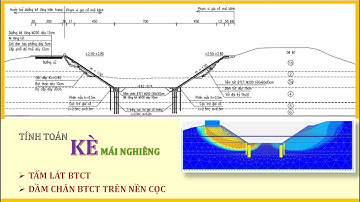 [PLAXIS 2D] - KÈ mái nghiêng_Tấm lát mái BTCT_Dầm chân BTCT trên nền Cọc | @NGUYENQUOCTOI