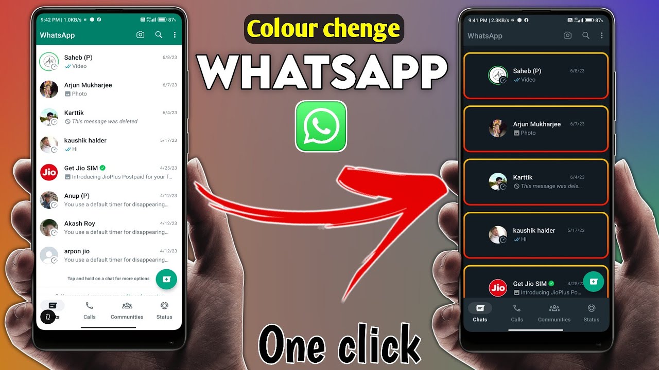 How To Change WhatsApp Home Screen Colour WhatsApp Colour Kaise