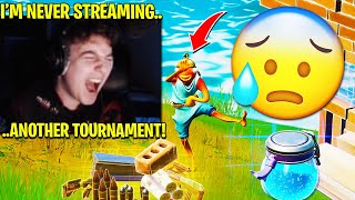NRG CLIX *RAGE QUITS* TOURNAMENT after STREAM SNIPER Does THIS! (Fortnite Season 3)