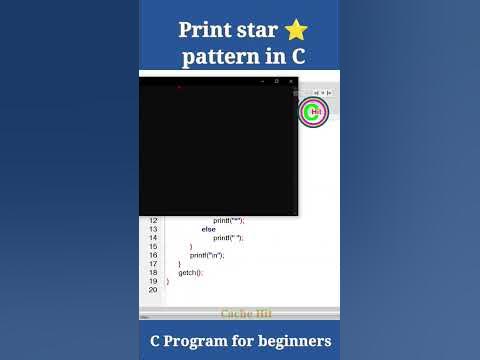 Print Star pattern in C programming #c_programming #c #starpattern # ...