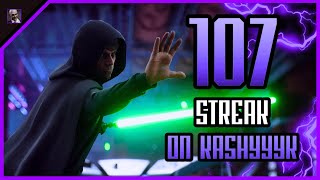 Star Wars Battlefront 2 | Luke Skywalker 107 Killstreak on Kashyyyk