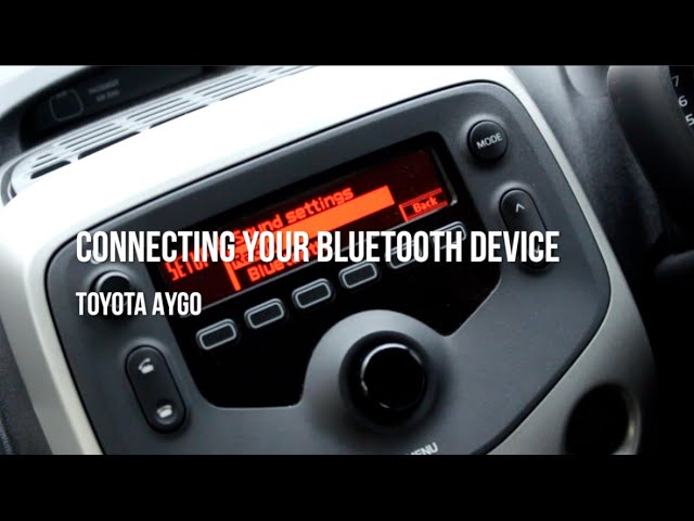 mumlende triathlete Downtown Toyota Aygo - Connecting a Bluetooth Device - YouTube