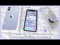 2021 Unboxing Purple iPhone 11 📦🍎 | Setup + Accessories 🌻💜