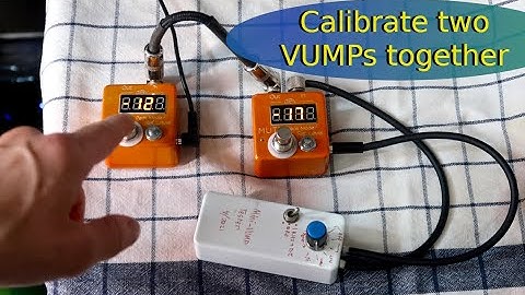 Is it possible to Calibrate Two VU-Meter Pedals (Mini-VUMP) together?