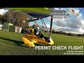 BMAA Flexwing Check Flight Video 2020