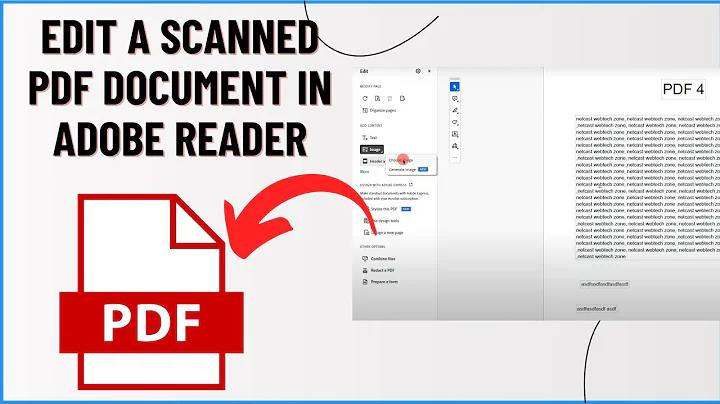 How to Edit a Scanned PDF Document In Adobe Reader