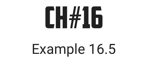 Ch#16 testing of hypothesis/Example (16.5)
