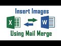 Insert Image Using Mail Merge From Excel to Word Document