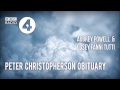 Peter Christopherson Obituary On BBC Radio 4