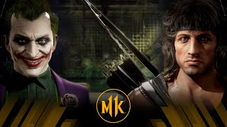 Mortal Kombat 11  The Joker Vs Rambo (Very Hard)