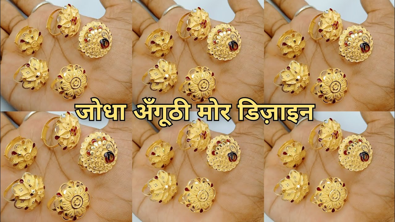 120 Jodha rings ideas | gold jewelry fashion, gold ring designs, gold  earrings designs