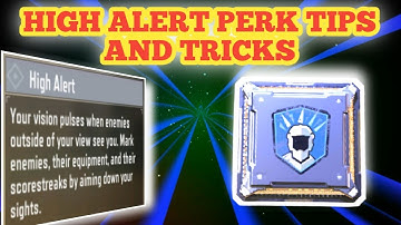 HIGH ALERT PERK TIPS AND TRICKS USE THIS PERK IN SECRET WAY IN CALL OF DUTY MOBILE CODM COD MOBILE