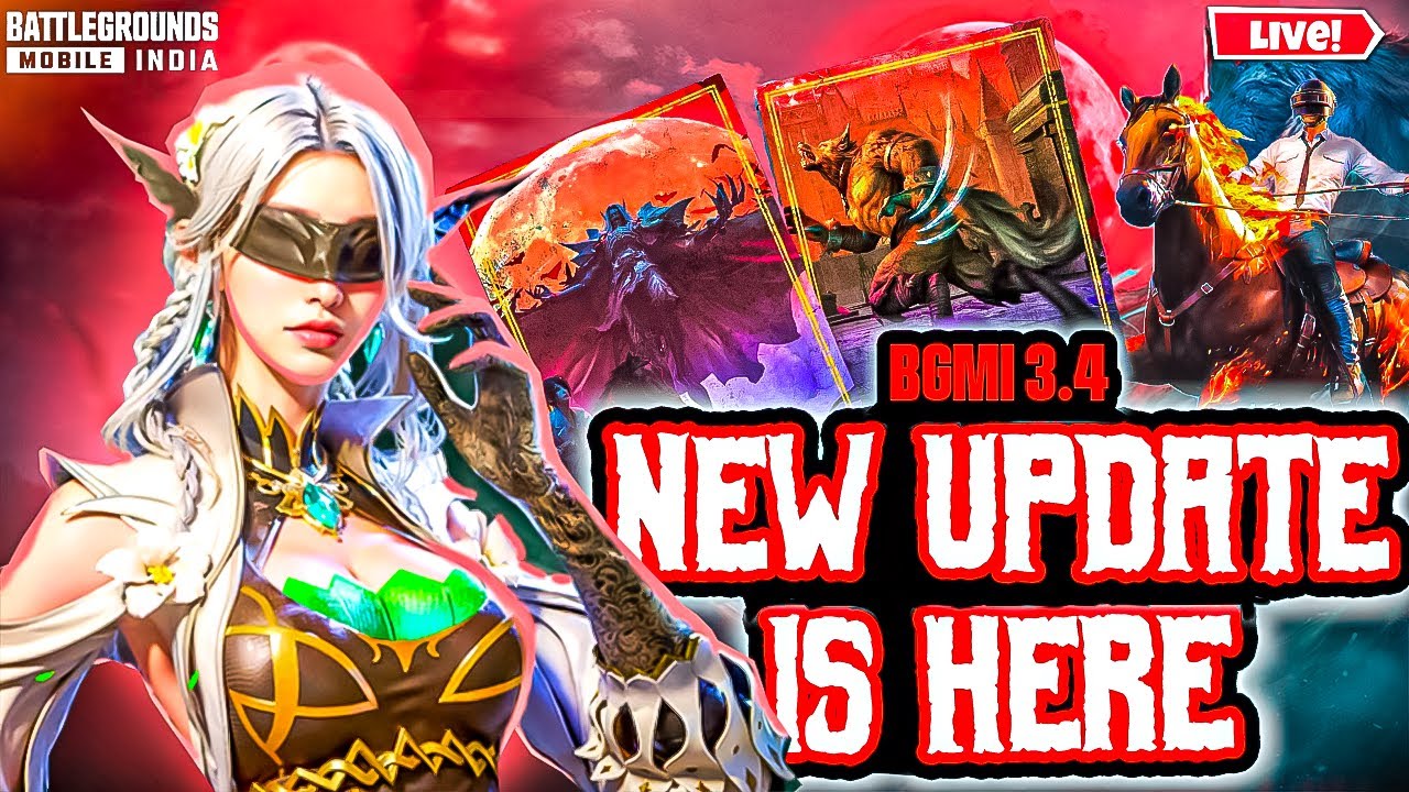 NEW UPDATE IS HERE 3.4 | Bgmi Livestream | Badshah is Live - YouTube