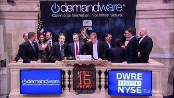Demandware® Celebrates IPO rings the NYSE Opening Bell
