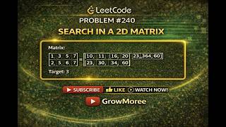Search in 2D Matrix  Leetcode - 240 | Binary Search Trick 🔥 | LeetCode - 240 Problem