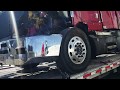 Crashed Semi Truck and trailer