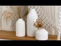 Kate Aspen White Decorative Vases | Elegant Home Decor Accent, Boho, Farmhouse, Minimalist