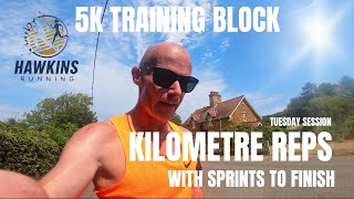 Kilometre Reps session | Getting 5k race ready | week 3 of 5k training block |
