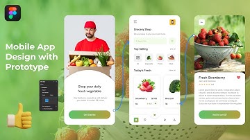 Figma Mobile App Design Tutorial |  Mobile App Design UI/UX with Prototype
