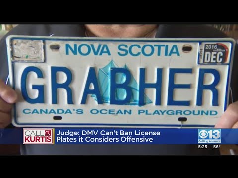 Call Kurtis: State Can't Ban Offensive License Plates, Judge Rules