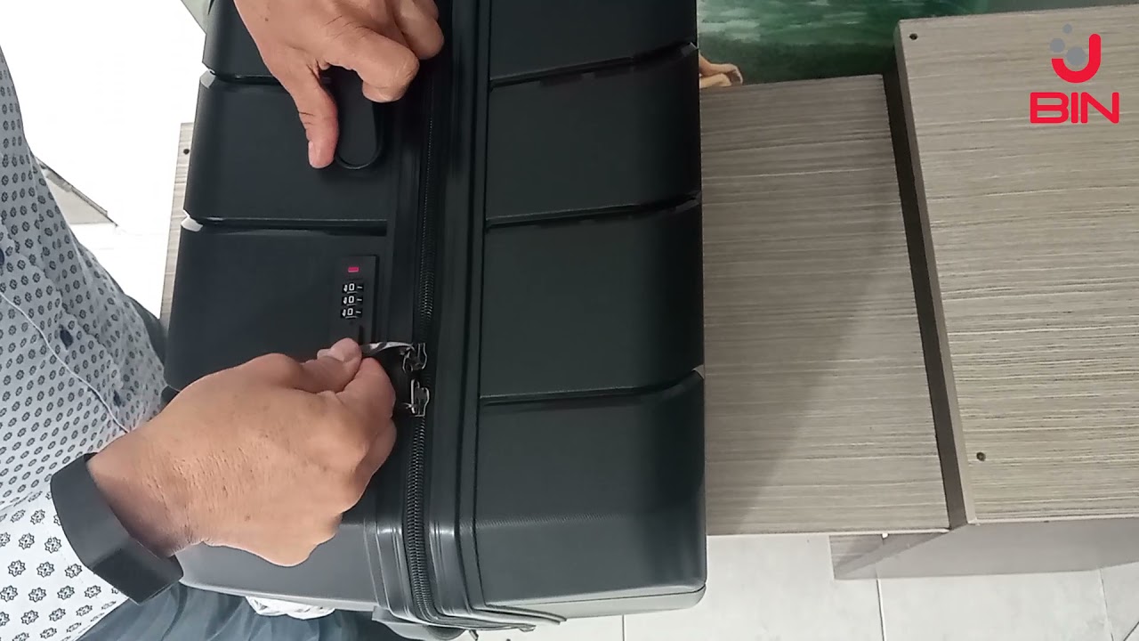 Configuración Candado de Seguridad Maleta de Viaje Bin-Colombia