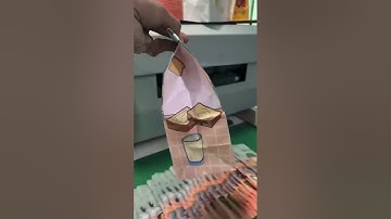 Square bottom paper bag making machine