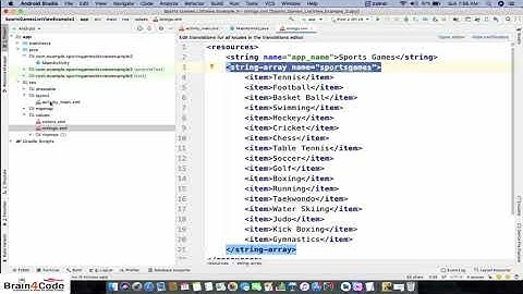 How to populate Listview from String Resource in Android App with Java | Hindi | Learn Android Code