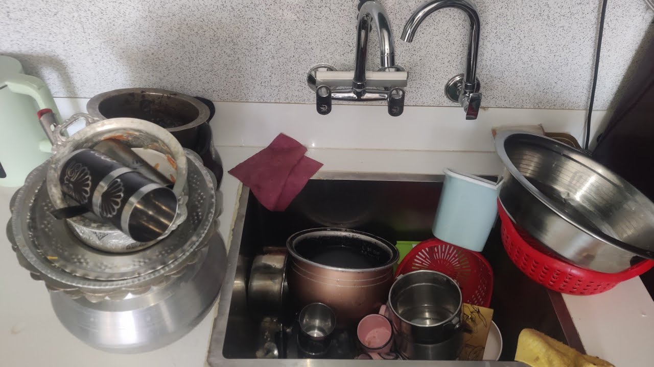 Day 14 of Ramadan 🌙 | Peaceful Kitchen Cleaning & Dishwashing ASMR 💧✨