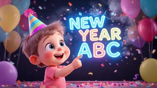 ABC Song For Toddlers | A-Z New Year | Nursery Rhymes | Kidsy Bitsy