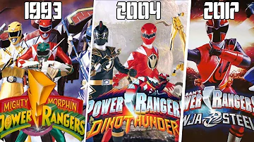 What are all the Power Rangers series in order?