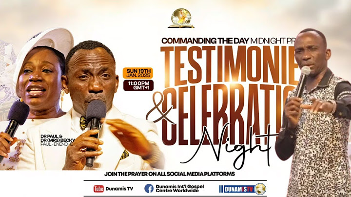 TESTIMONIES & CELEBRATION NIGHT Prophetic Declarations from Commanding The Day 19-01-2025