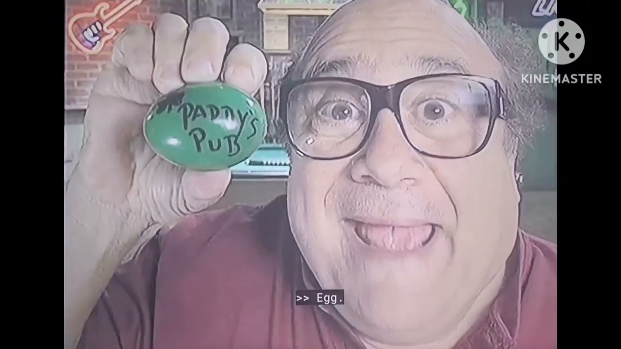 Дэнни ДеВито/Фрэнк Рейнольдс произносит слово «яйцо» 10 раз.