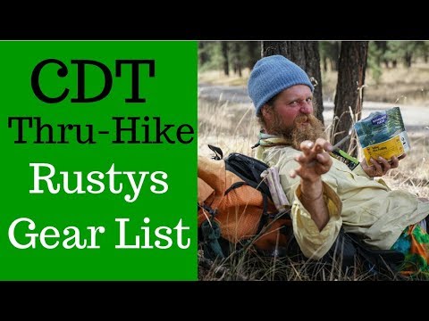 A Triple Crowners' Gear list on the CDT